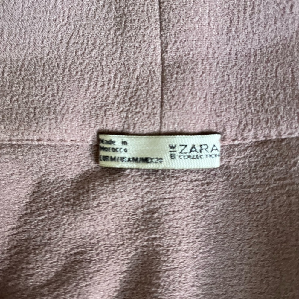 ZARA โ๏ธ๐โ๏ธ Velvet Kimono Sleeve Cardigan Cropped Crop Top Shimmery Luxury Feel - Picture 12 of 16